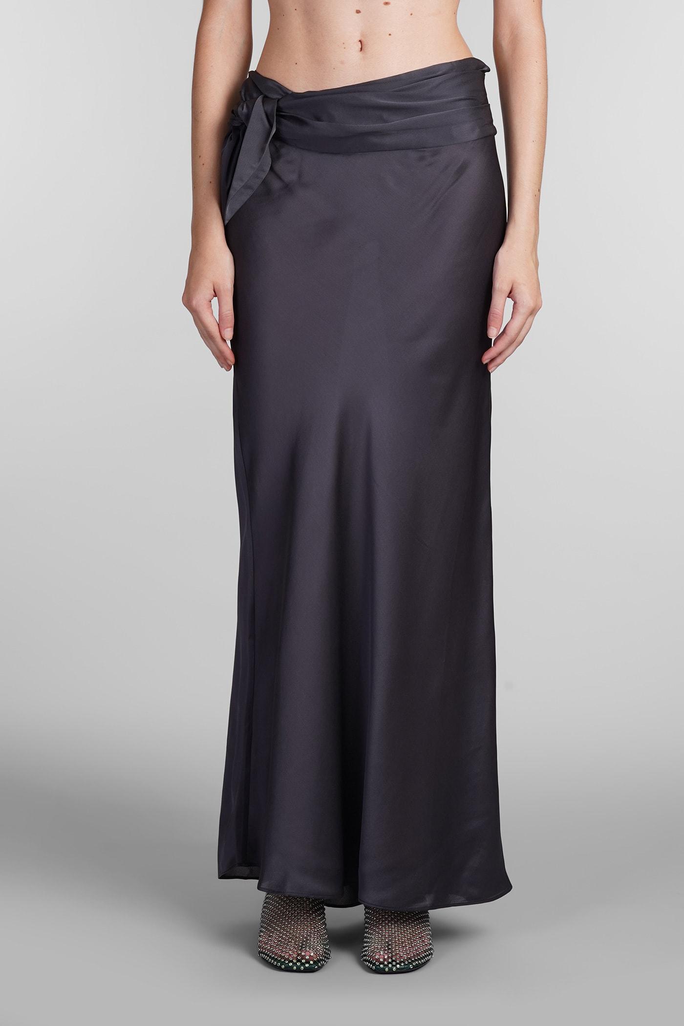 christopher esber skirt in grey silk