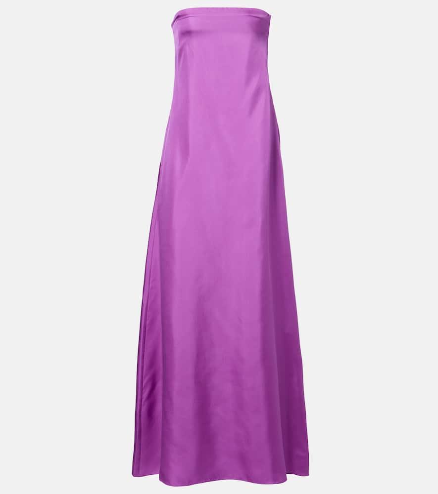 christopher esber strapless silk satin gown