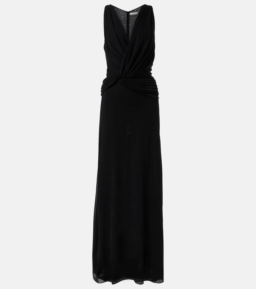 christopher esber twisted halter gathered ruched gown