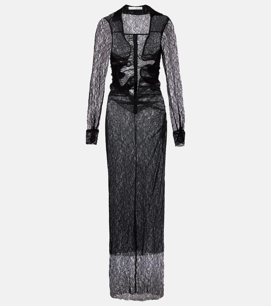 christopher esber venus sheer lace gown