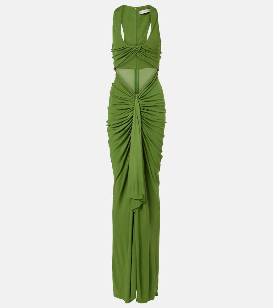 christopher esber vivenda draped jersey maxi dress