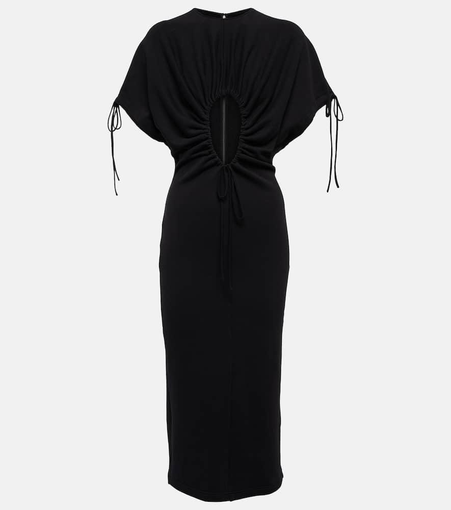 christopher kane cutout cotton midi dress