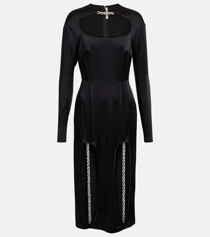 christopher kane cutout embellished midi dress