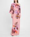 christy floral off-the-shoulder maxi dress