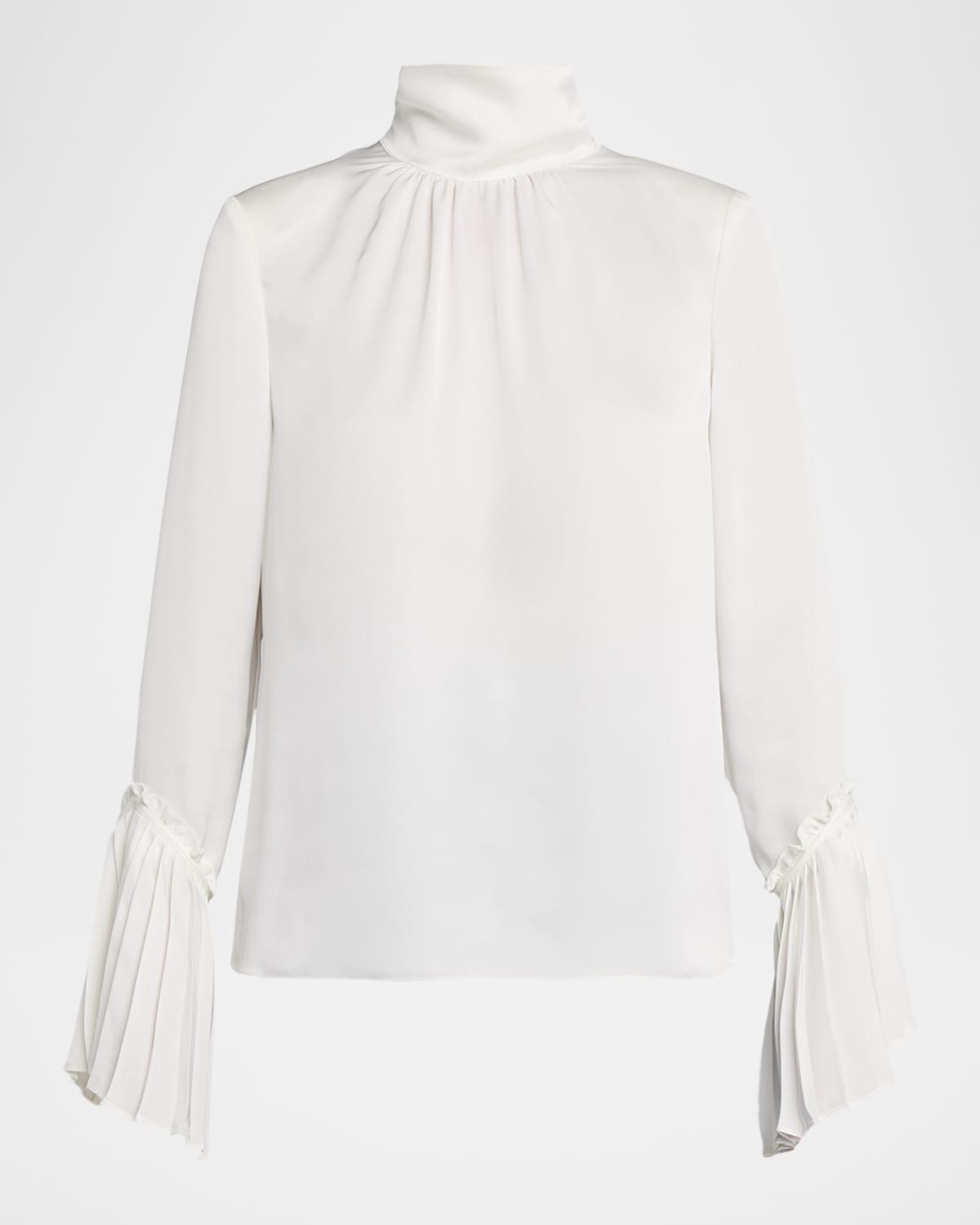 christy ruffle-cuff blouse