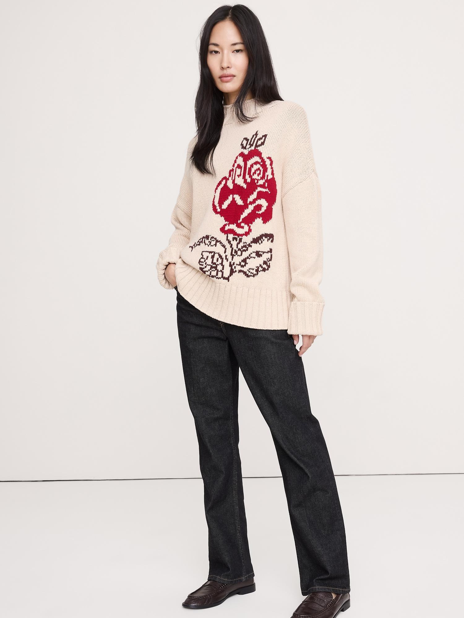 chunky cotton tunic sweater