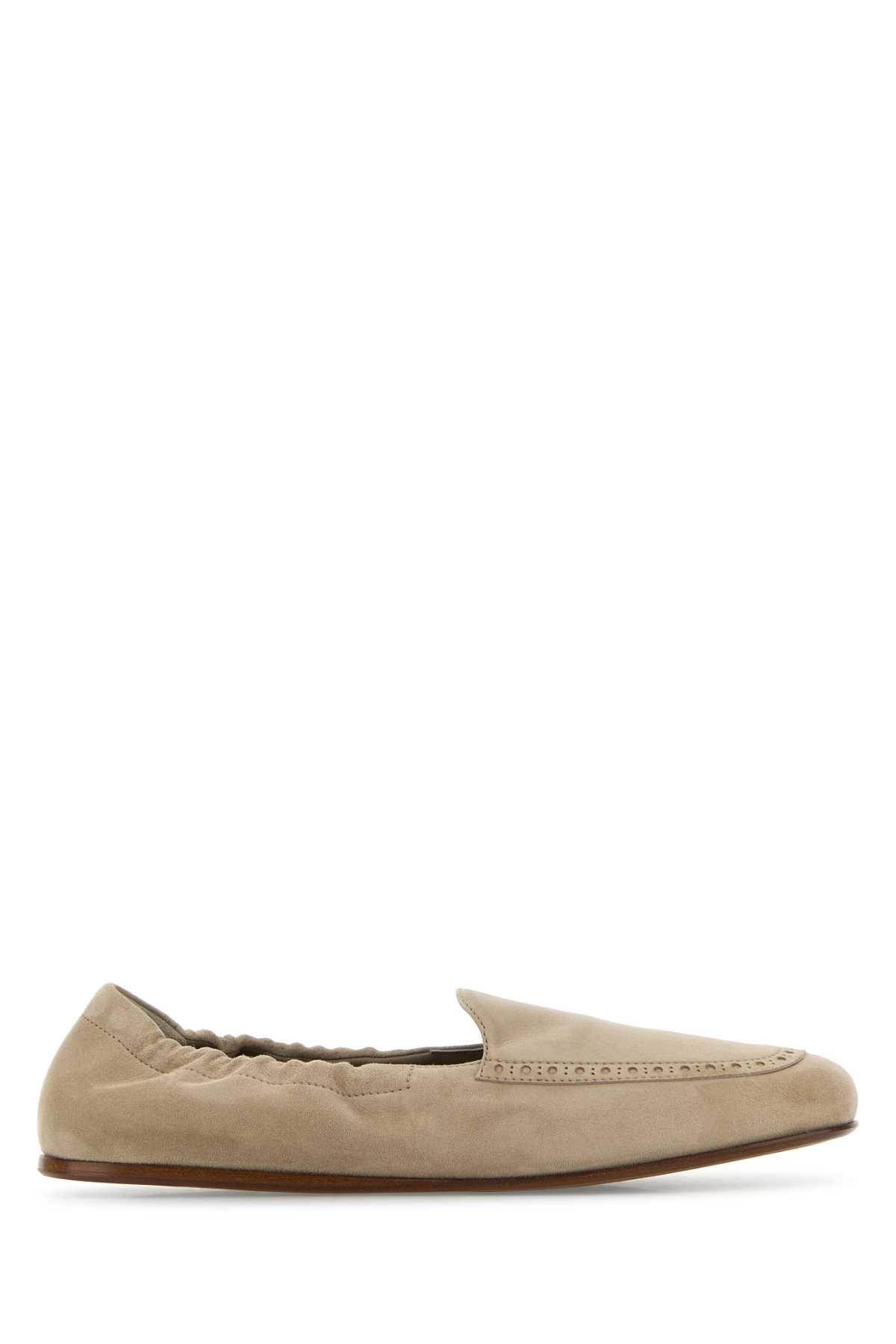church's beige suede rika loafers