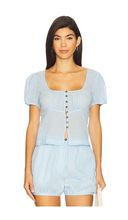 ciao lucia risi top in blue.