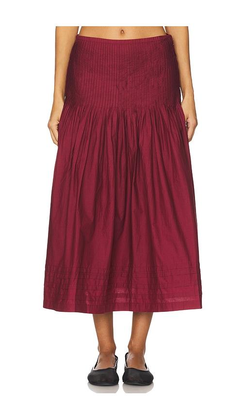 ciao lucia rosa skirt in burgundy.