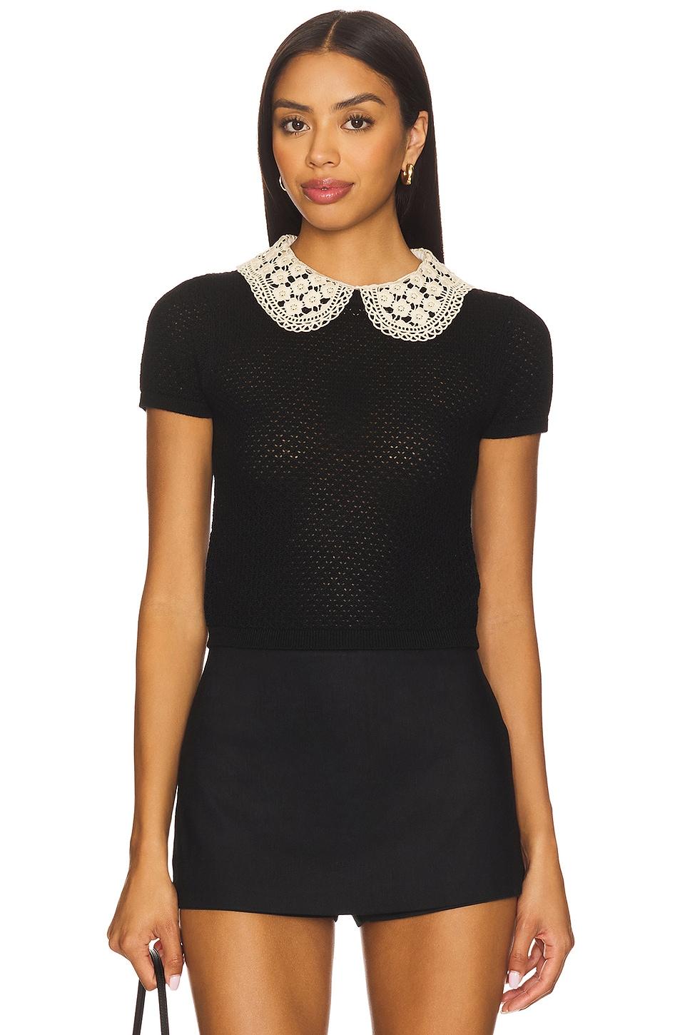 ciara short sleeve pullover with collar