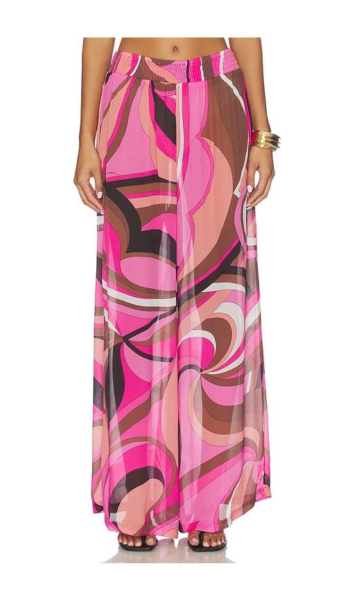 cin cin mission wide leg pants in pink.