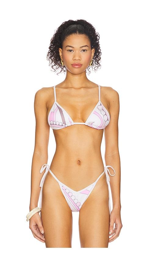 cin cin thrills bikini top in ivory,blush.