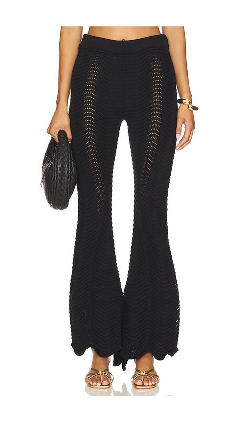 cin cin ursula knit pant in black.