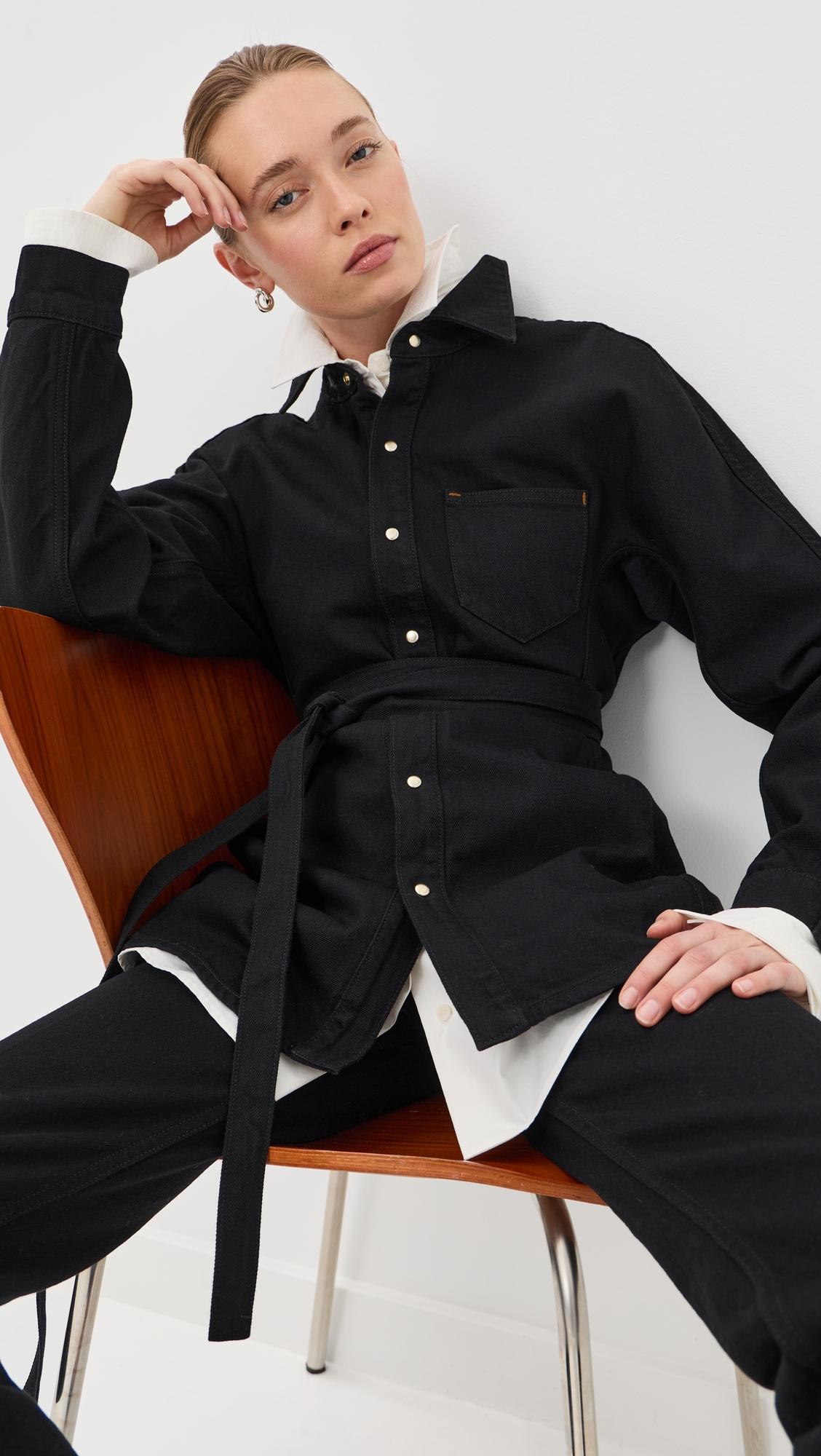 cinch button down shirt