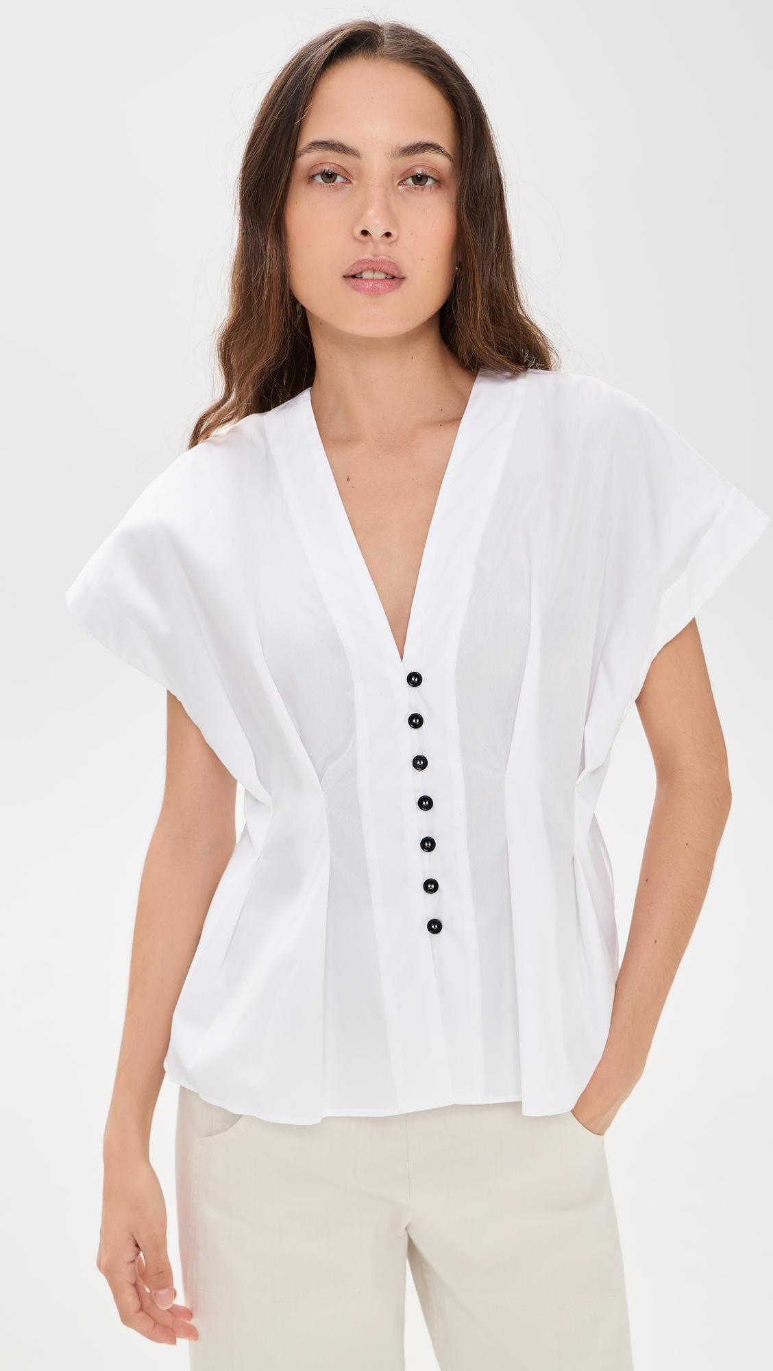 cinched cotton top