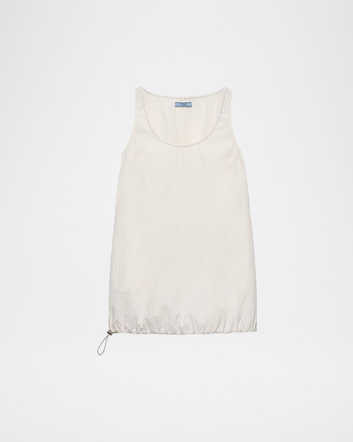 cinched drawstring mini dress