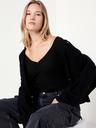 cinched rib-knit top