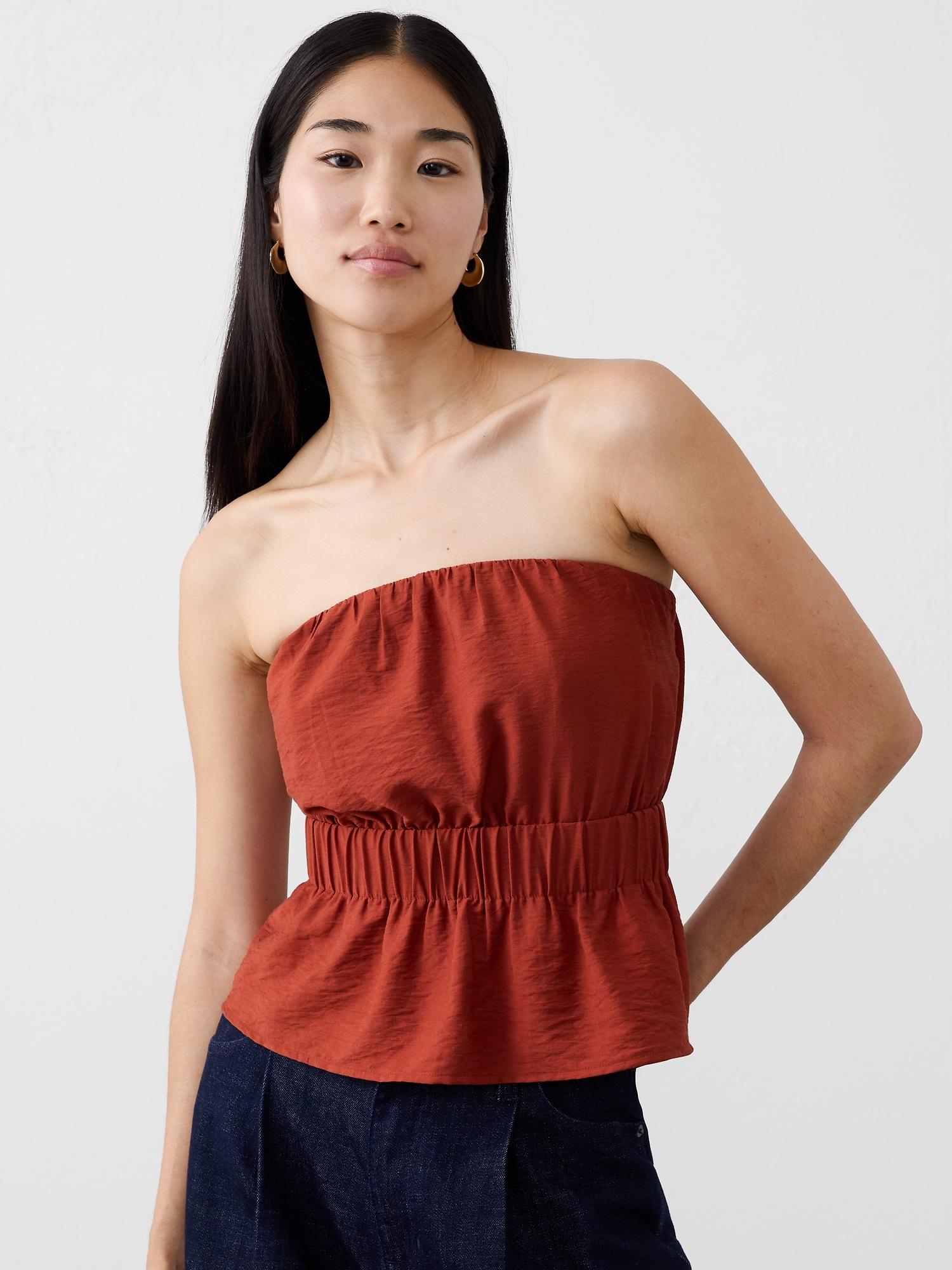 cinched-waist top