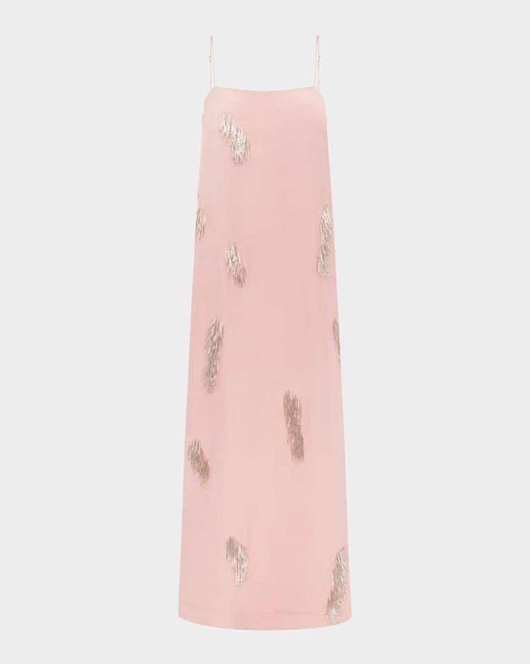cindy embellished slip dress