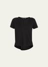 cindy v-neck short-sleeve pima cotton tee
