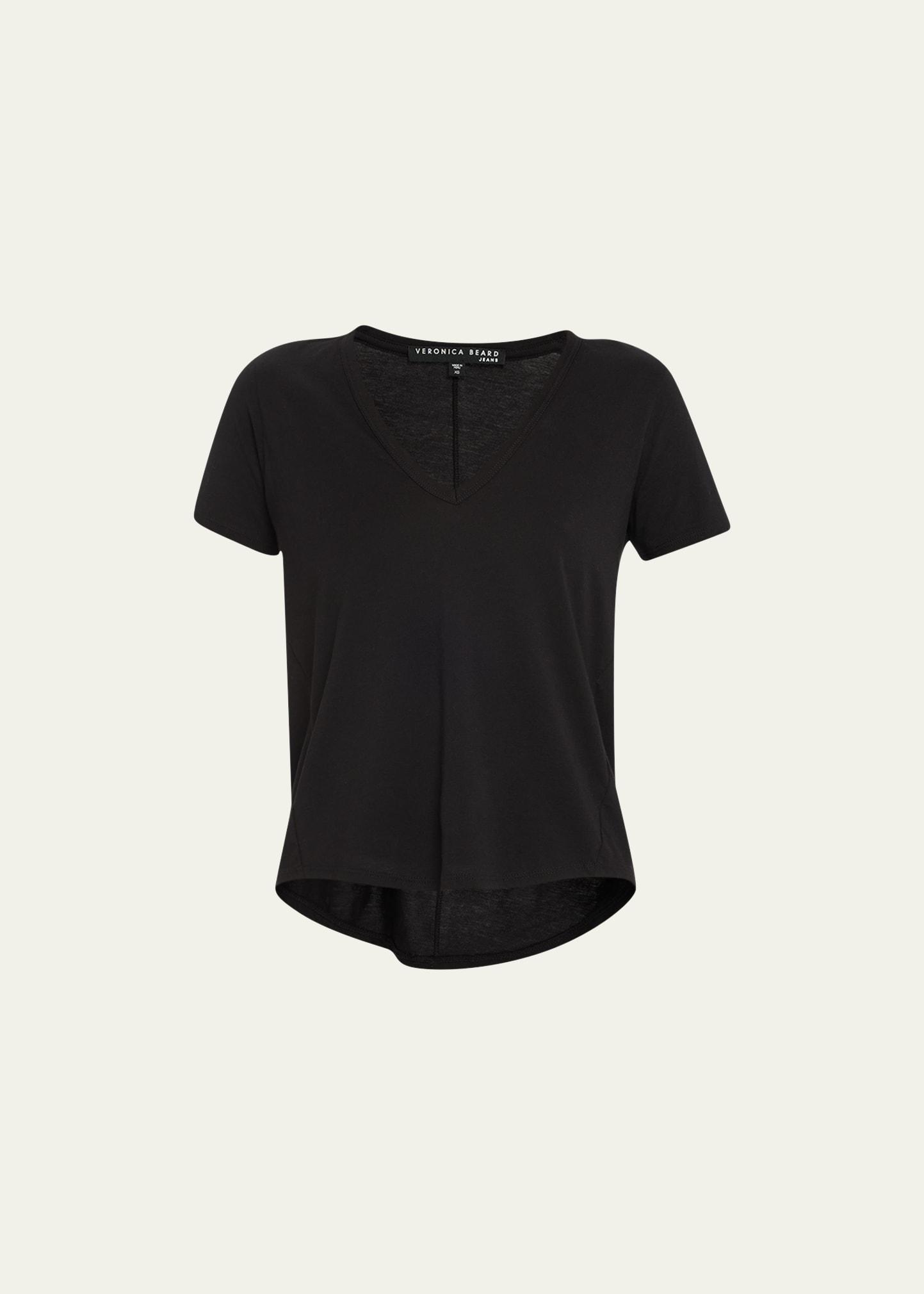 cindy v-neck short-sleeve pima cotton tee