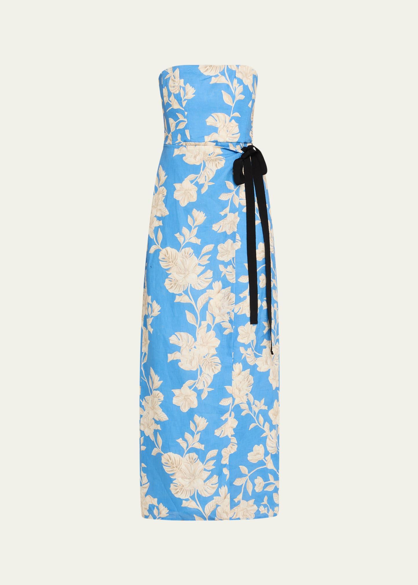 cinefila madera maxi dress