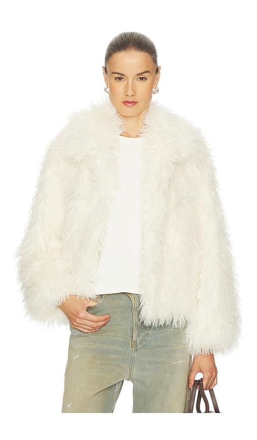 cinq a sept geraldine coat in ivory.