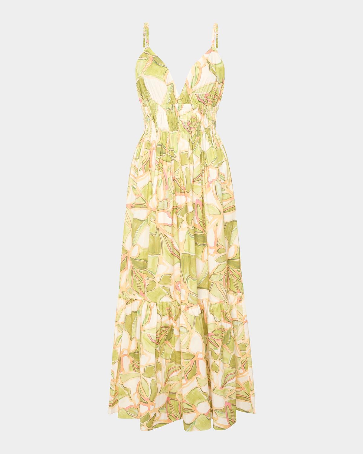 cintra abstract maxi dress