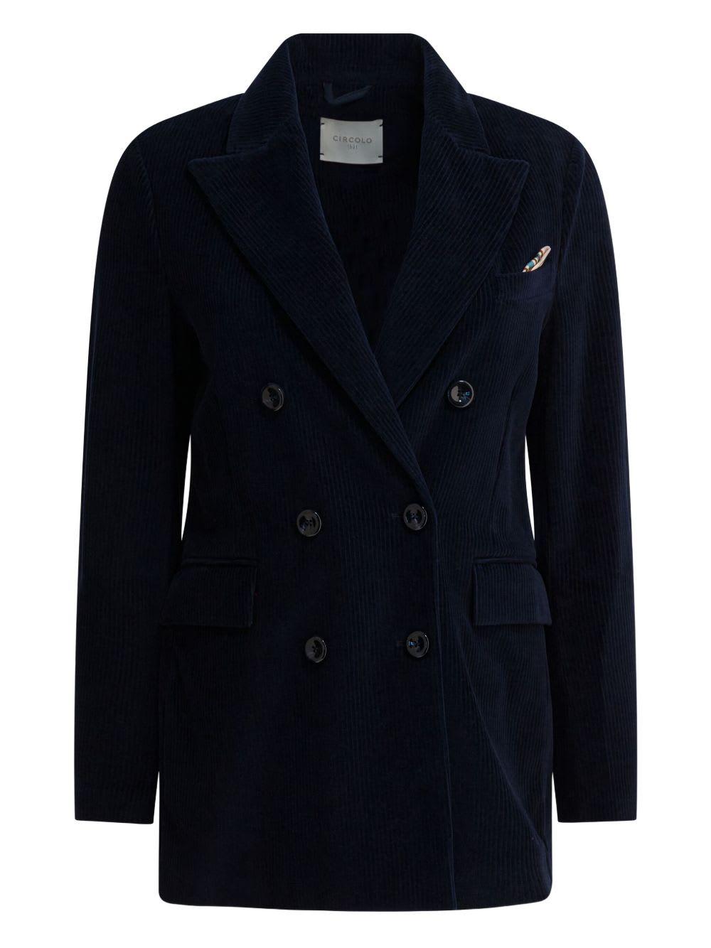 circolo 1901 cotton double-breasted jacket