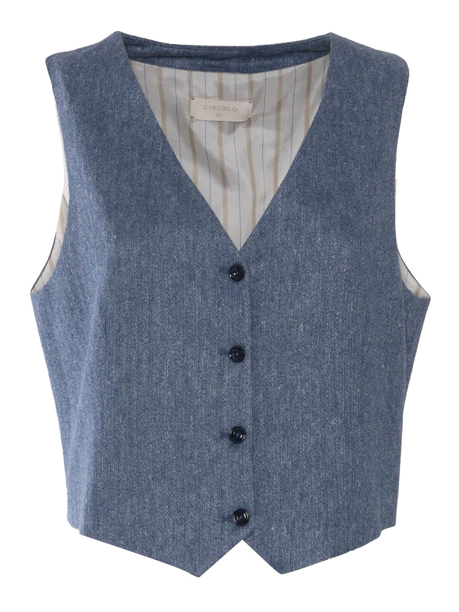 circolo 1901 linen and cotton vest