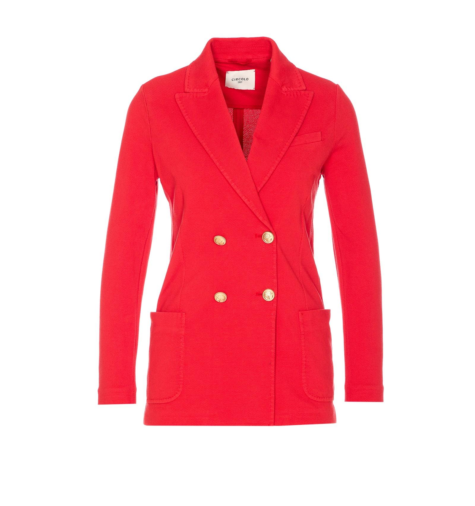 circolo 1901 oxford double breasted jacket