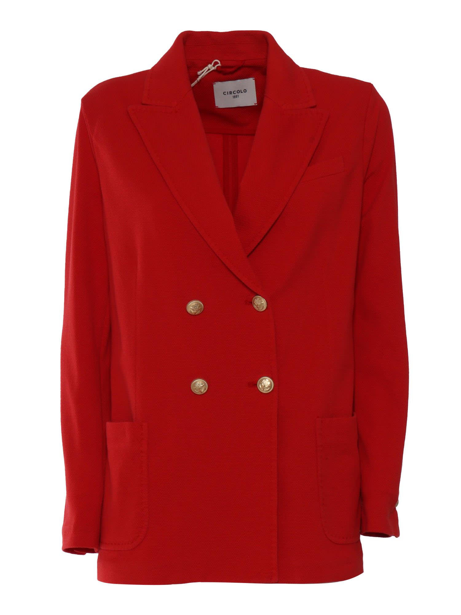 circolo 1901 oxford t. c. double breasted jacket