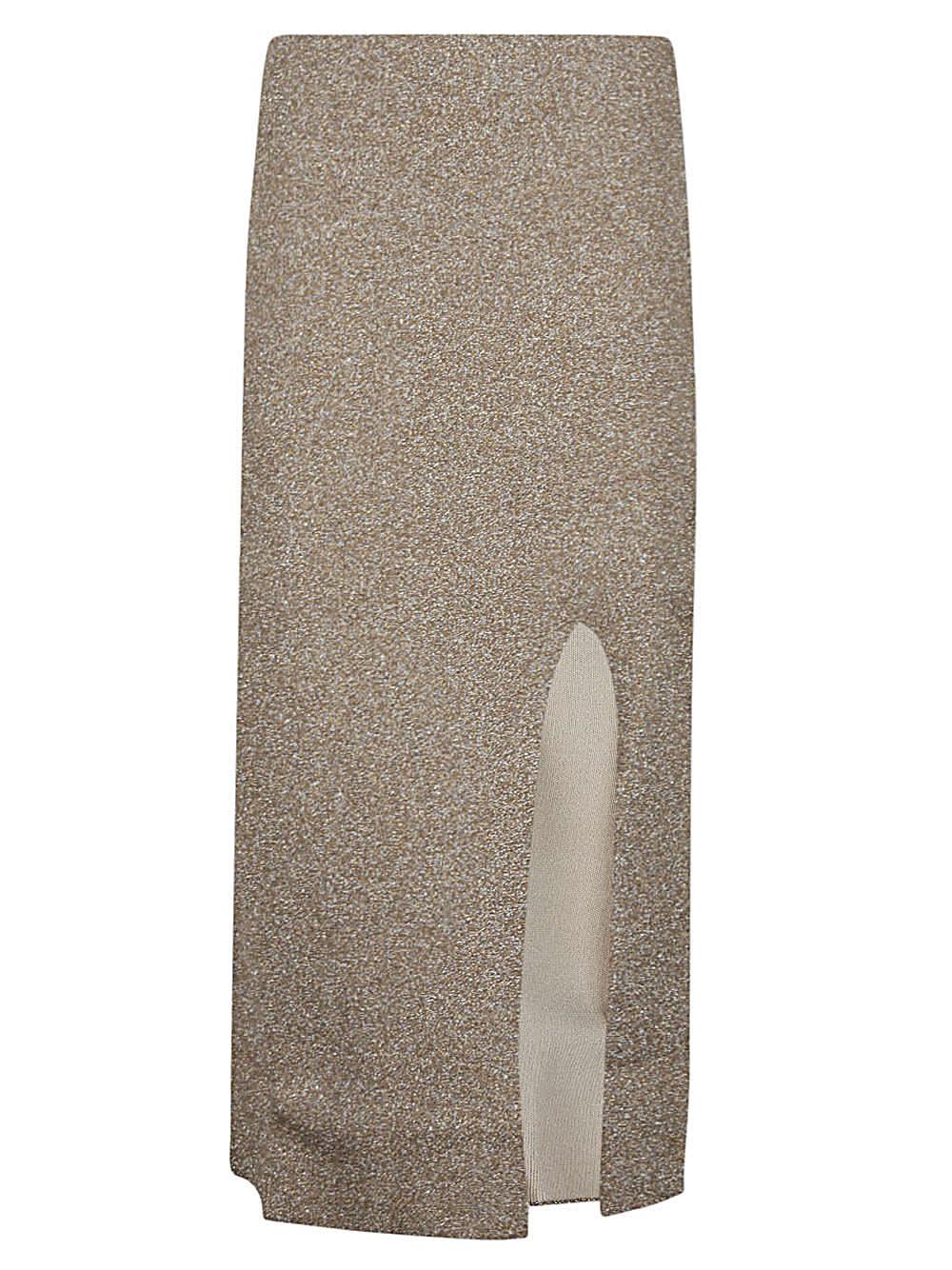 circus hotel viscose midi skirt