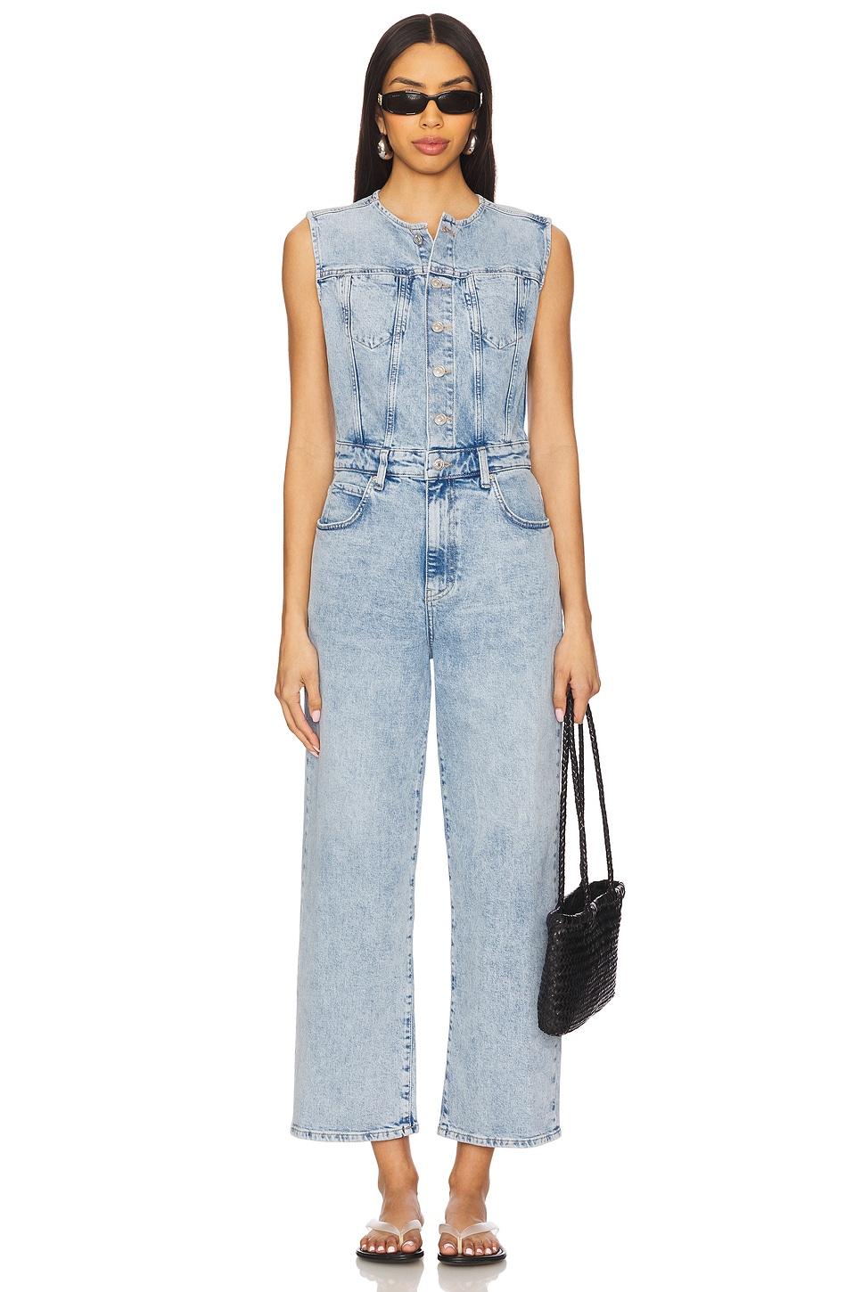 cirie ankle denim jumpsuit