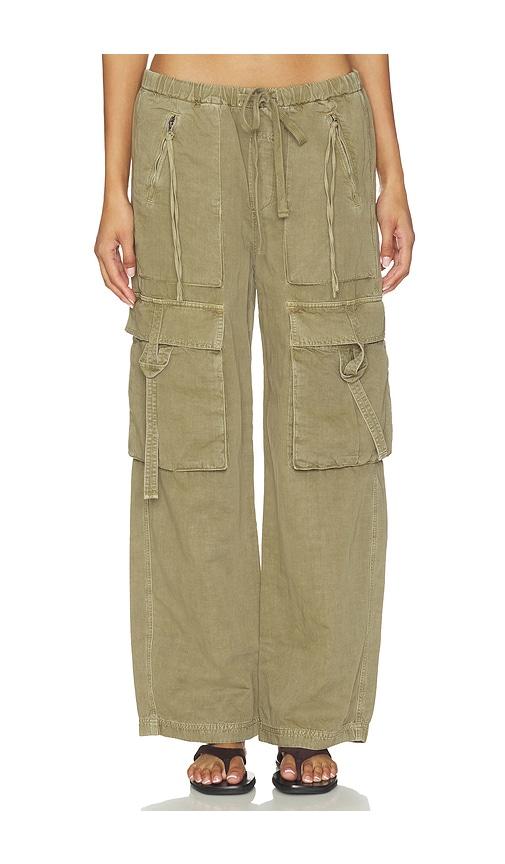 citizens of humanity andira pull on pant in green.