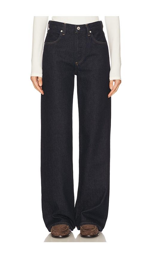 citizens of humanity annina straight leg jeans in blue.