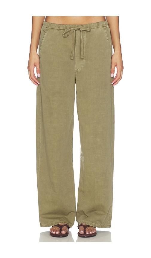citizens of humanity aurora pull on pant in olive.