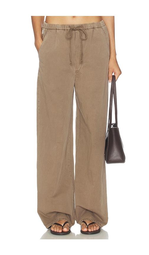 citizens of humanity aurora pull on pants in brown.