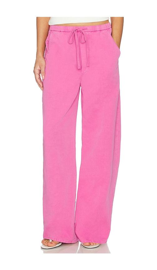citizens of humanity aurora pull on pants in fuchsia.