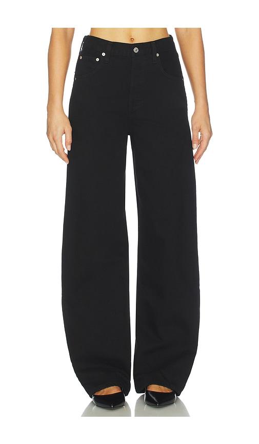 citizens of humanity ayla baggy jeans in black.