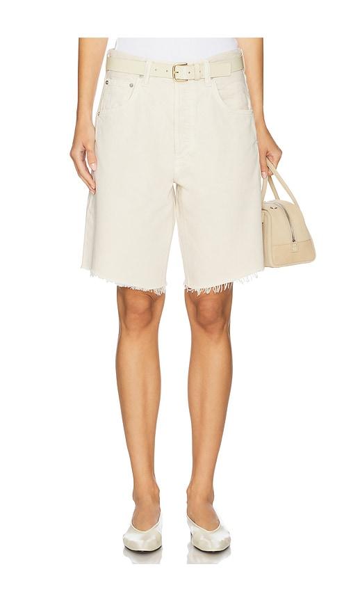 citizens of humanity ayla short in cream.