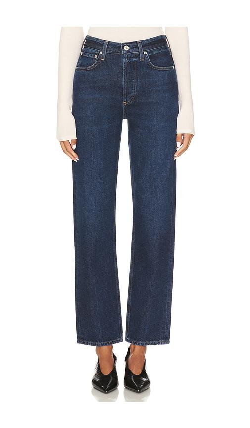 citizens of humanity blaine vintage straight jeans in blue.