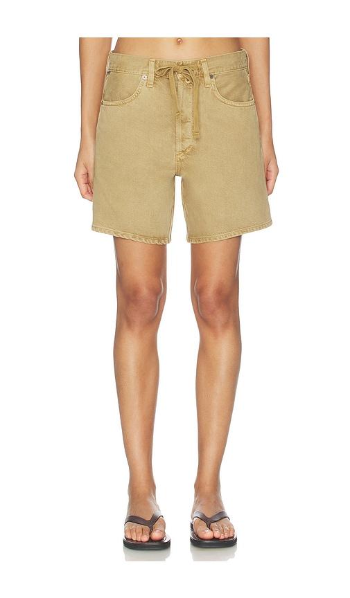 citizens of humanity brynn short in tan.