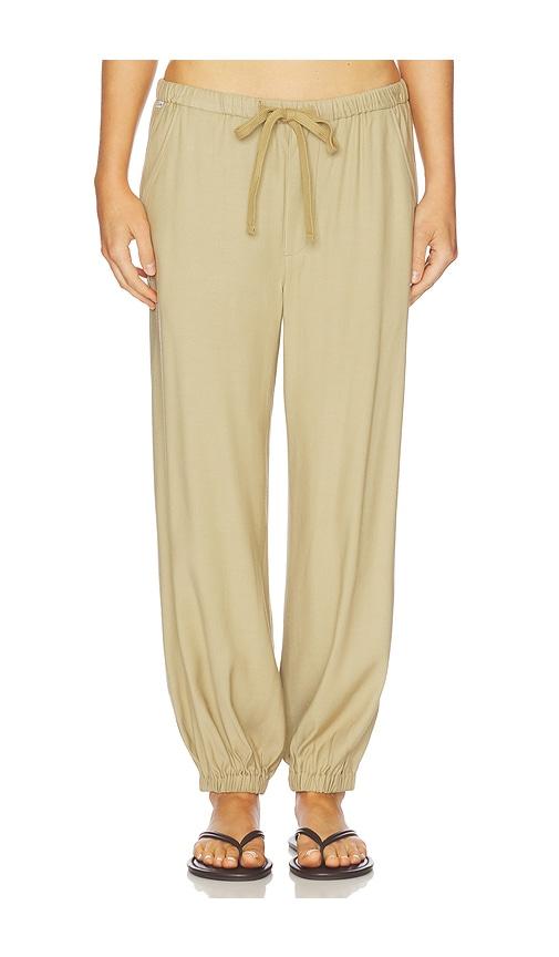 citizens of humanity bubble pull on jogger in tan.