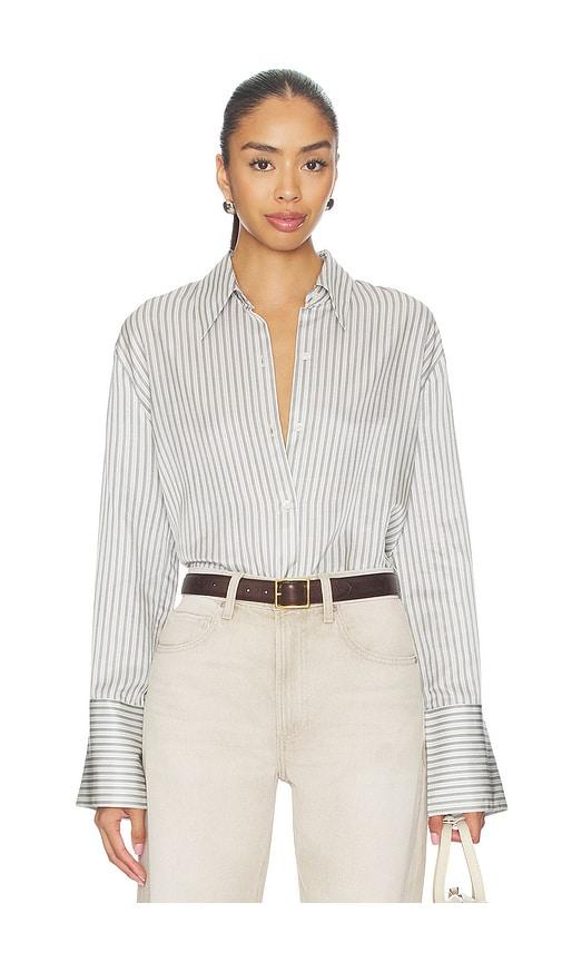 citizens of humanity camilia shirt in slate.