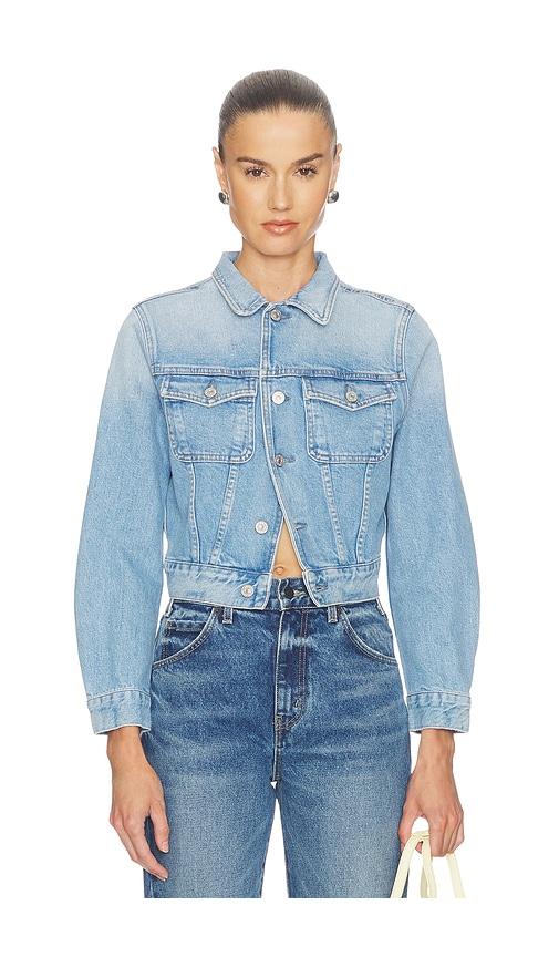 citizens of humanity charisse shrunken jacket in blue.