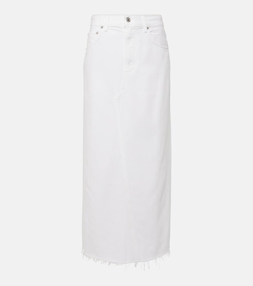 citizens of humanity circolo reworked denim maxi skirt