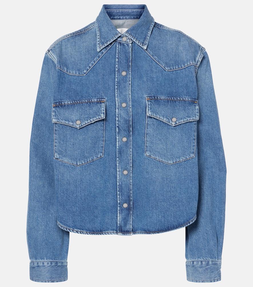 citizens of humanity cropped denim shirt