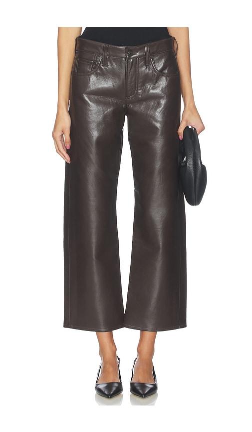 citizens of humanity faye vintage straight pants in chocolate.