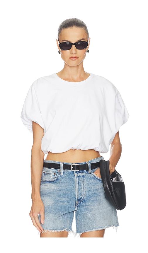 citizens of humanity gia bubble tee in white.